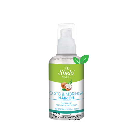 Aceite de moringa y Coco antifrizz and dry hair Shelo NABEL USA