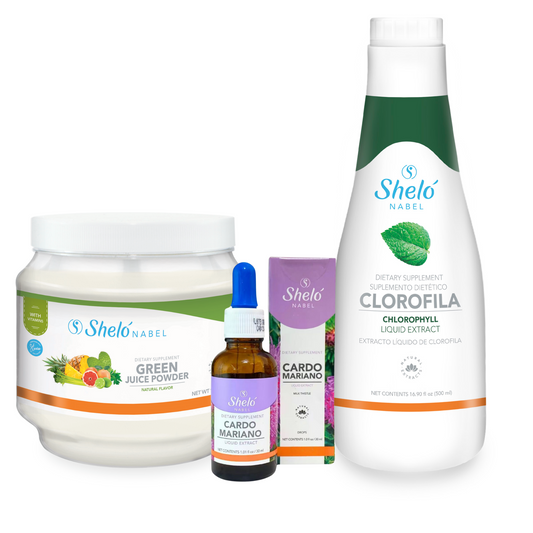 Detox Kit Adelgaza Lose weigh Jugo Verde en Polvo Clorofila Cardo Mariano