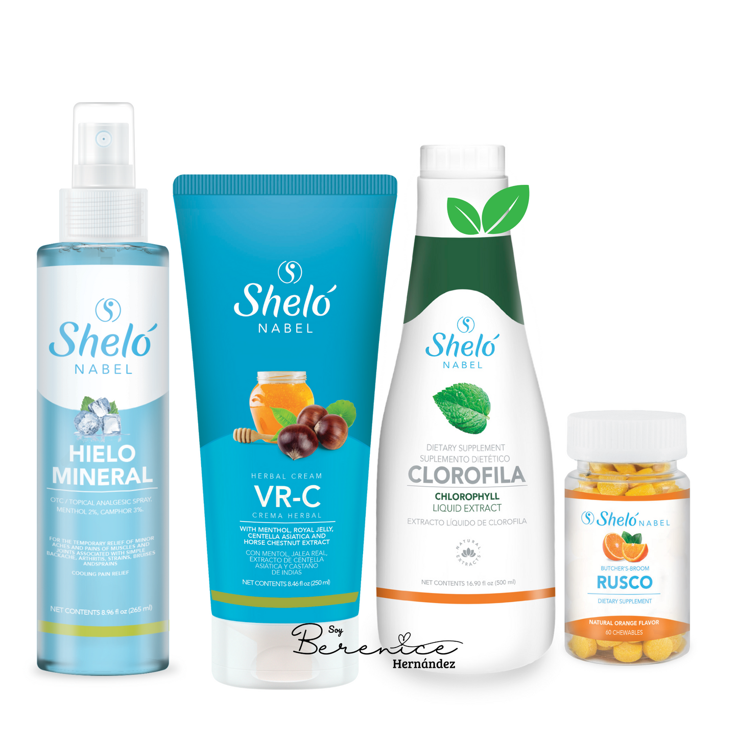 Kit Piernas Cansadas,  circulación y várices Shelo NABEL USA